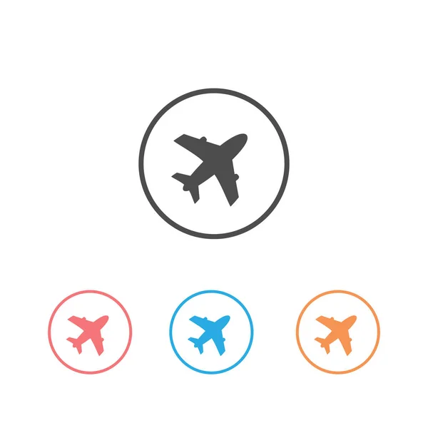 Flugzeug Symbol Set Vektor Illustration Design Logo — Stockvektor