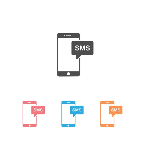 Ilustração do vetor do conjunto do ícone da mensagem móvel isolada —  Vetores de Stock