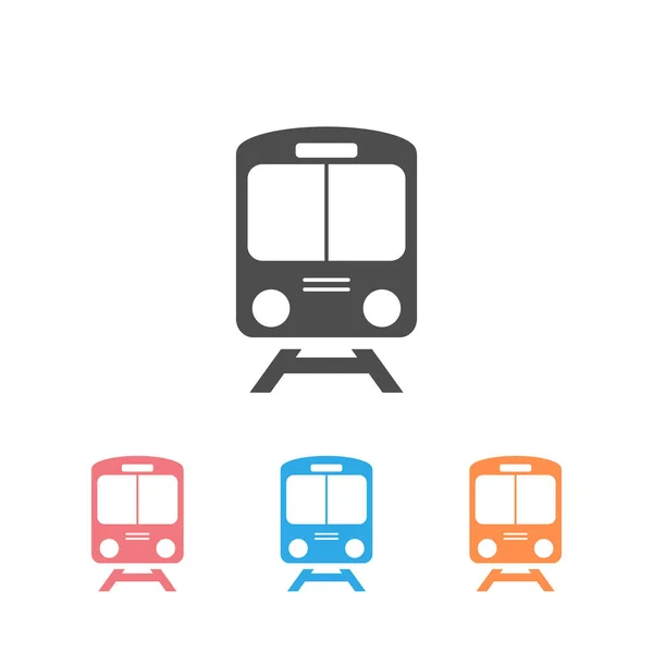 Train icon set symbol vector on white background — Stock Vector