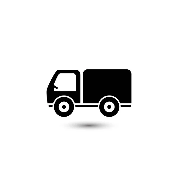 Snelle vrachtwagen. Pictogram snelle levering. — Stockvector