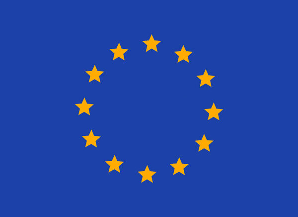 Flag of the European Union. Accurate dimensions, element proportions and colors. Vector