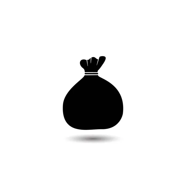 Money Bag Icon. Vector illustration on white — Stock Vector