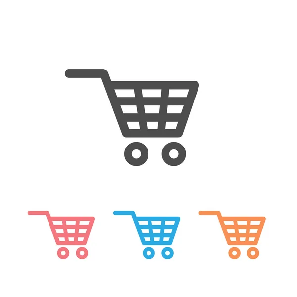 Icono de compra conjunto vector. Carrito de compras — Archivo Imágenes Vectoriales