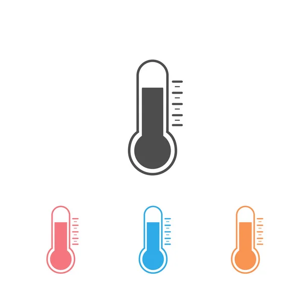 Thermometer icon set. Vector — Stock Vector