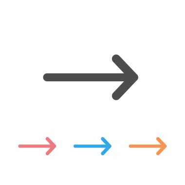 ok simge seti. vektör çizim