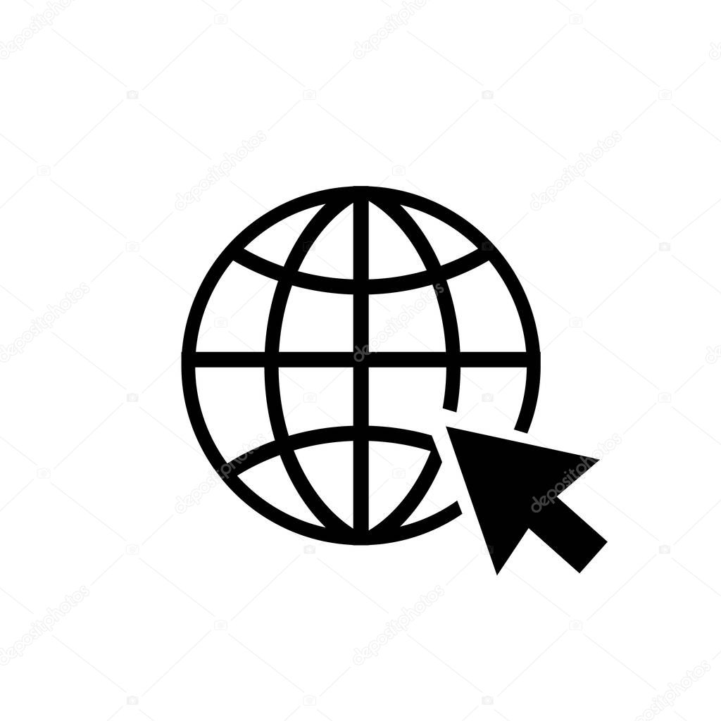 Go to web icon symbol