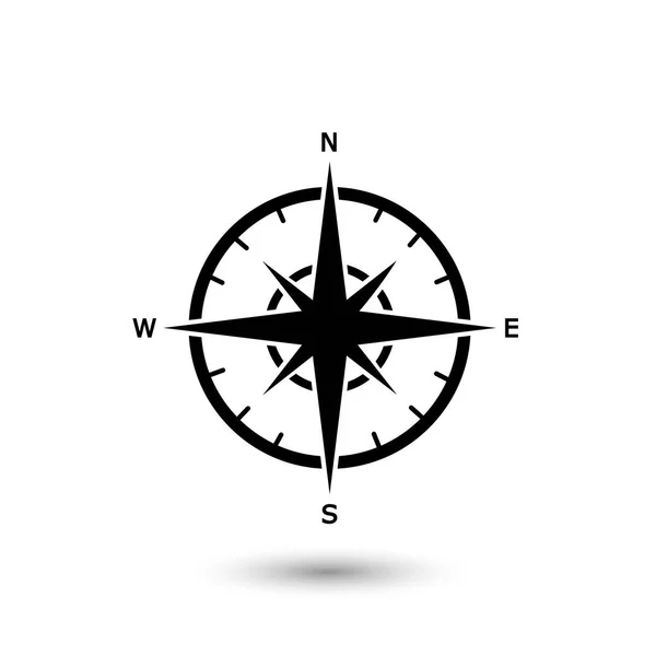 Дизайн векторной иконки шаблона Comapass — стоковый вектор