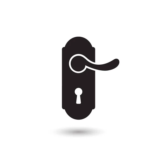 Icono de vector de bloqueo, icono de la manija de la puerta en estilo plano de moda . — Vector de stock