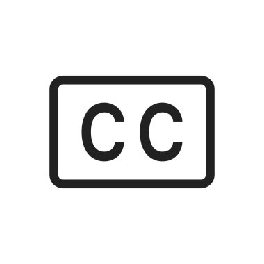 Kapalı başlık simgesi vektör resmi