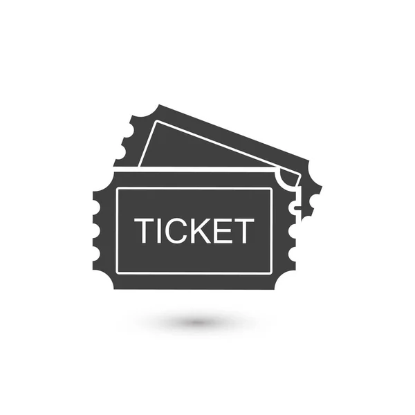 Ticketsymbol. Pass, Erlaubnis oder Zulassungssymbol, Vektorillustration Logo-Vorlage. präsentiert im Glyphen-Stil für Design-Webseiten, Präsentation oder mobile — Stockvektor