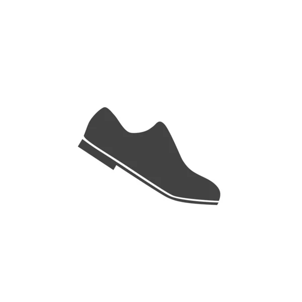 Icono de zapatos formales. Ilustración del calzado del hombre como un símbolo simple, de moda del signo para el diseño y los Web site, presentación o — Vector de stock