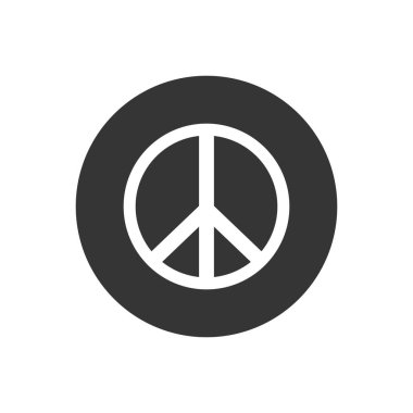 Barış simgesi. imzalama vektör çizimi düz biçimi