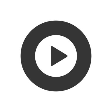 Simgeyi çal. Video oynatma simgesi. çalma düğmesi simgesi