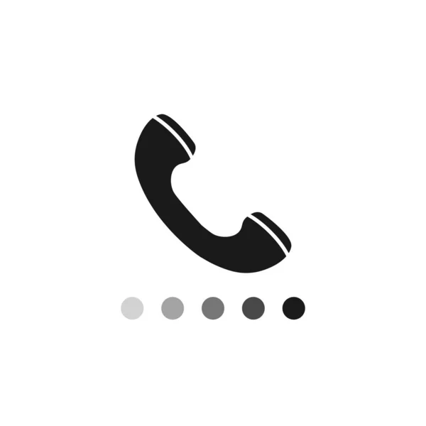 Telefon ikon divatos lapos stílusban izolált fehér alapon. A telefon szimbóluma. Vektor — Stock Vector