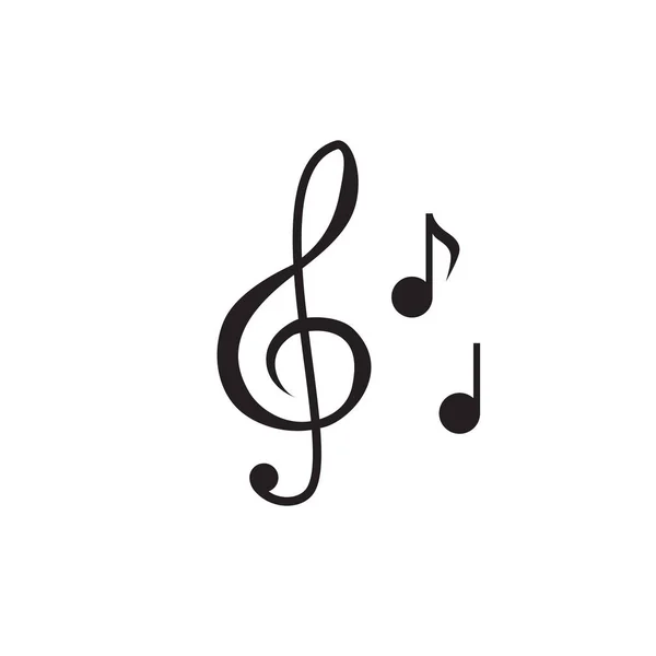 Music note icons. Sound and melody symbols — ストックベクタ