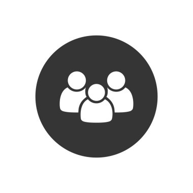 Kullanıcı simgesi vektörü. İnsanların sembolü. vektör çizimi düz biçimi