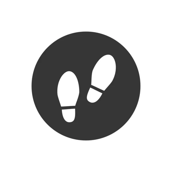 Shoes Footsteps icon. vector illustration flat style — 스톡 벡터