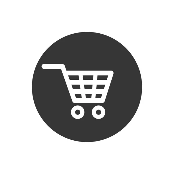 Shopping icon. Shopping cart icon vector illustration flat style — Stock Vector