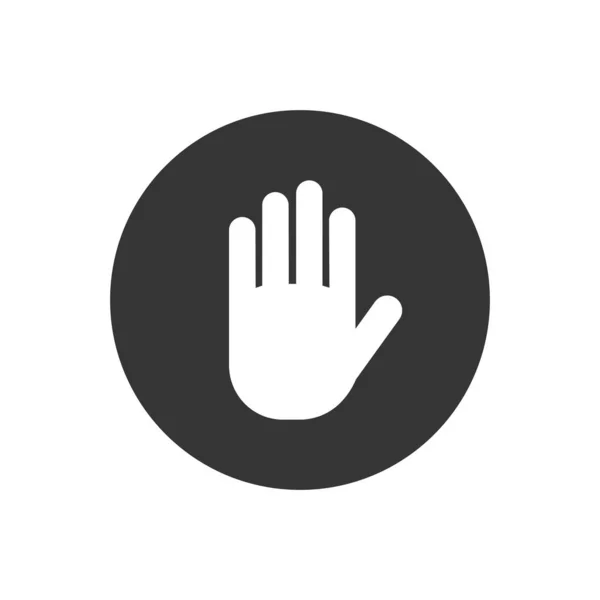 Stop icon. Hand symbol. Hand icon — ストックベクタ