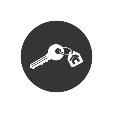 Evden vektör simgesi simgesi, vektör. Düz tasarım biçimi