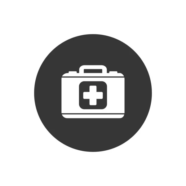 Medicine Briefcase icon on white. vector illustration flat style — Stock Vector