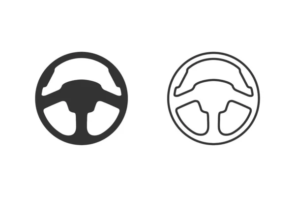 Auto volante Linea icona set simbolo modello colore nero modificabile. semplice illustrazione vettoriale logo per grafica e web design — Vettoriale Stock