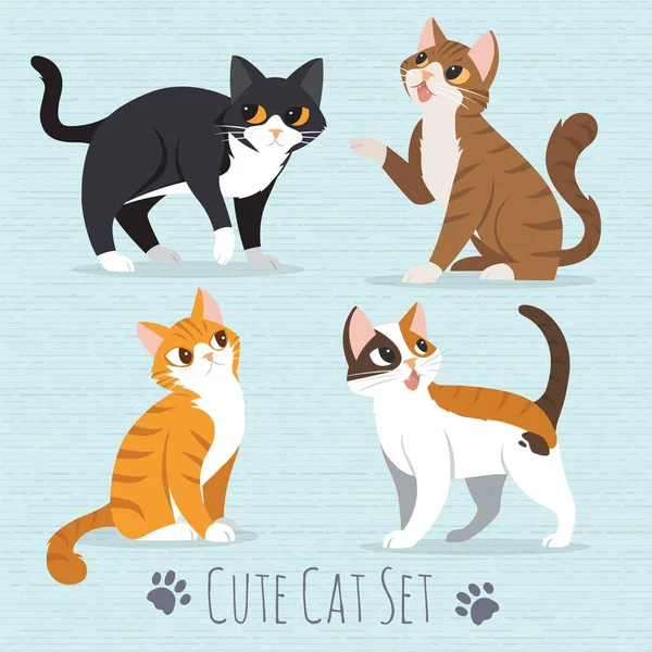 Cute cat cartoon — Stock Vector