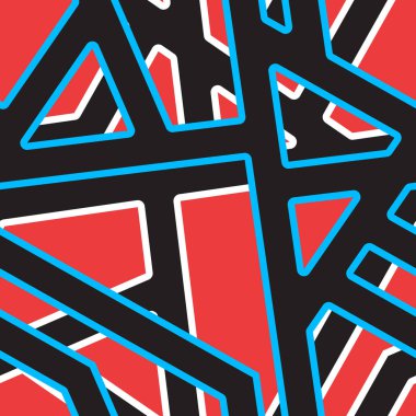 Vektör geometrik seamless modeli. Çizgili arka plan