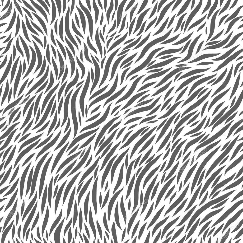 Vector seamless pattern. Geometric design with wavy lines.