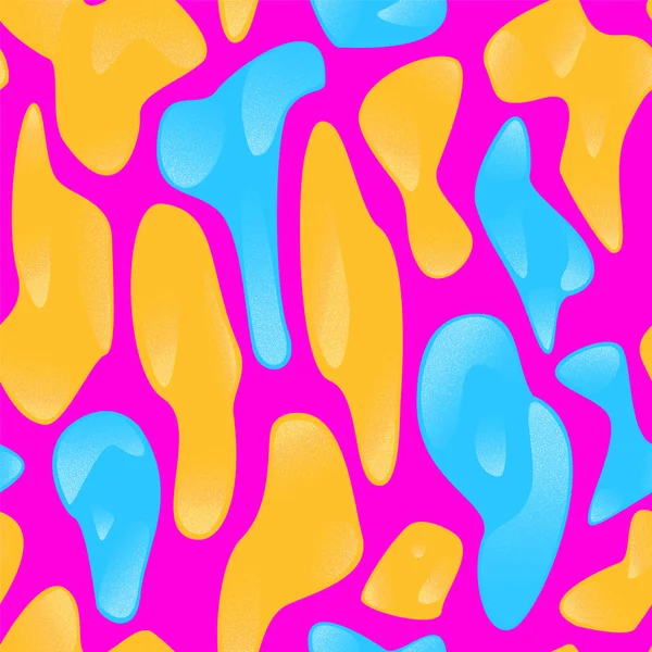 Motif vectoriel sans couture décoré de formes liquides fluides. Mode — Image vectorielle