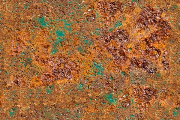 old metal plate with green paint and rust. seamless texture. High quality photo