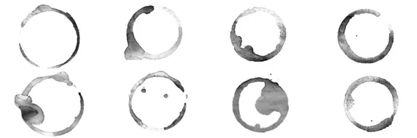 ink circles isolated on white