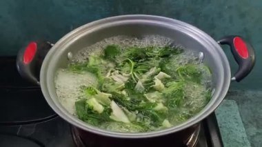 Lezzetli Asya mutfağının yakın görüntüsü