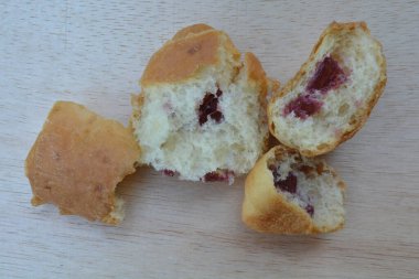 Taze ekmeğin yakın görüntüsü