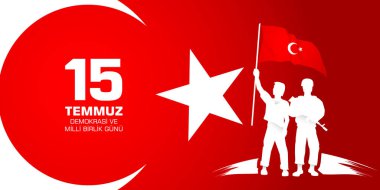 15 Temmuz Demokrasi ve milli birlik gunu. Türkçe çeviri: Temmuz 15 demokrasi ve Milli birlik günü