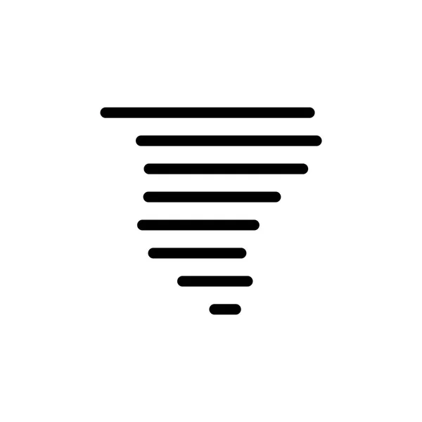 Icono Tornado Para Diseño Simple Clima Estilo Plano — Vector de stock