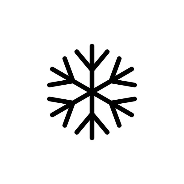 Snowflake Icon Simple Flat Style Weather Design — Stock Vector