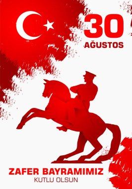 30 Ağustos Zafer Bayramı. Çeviri: 30 Ağustos zafer ve kutlama Milli Günü Türkiye'de.