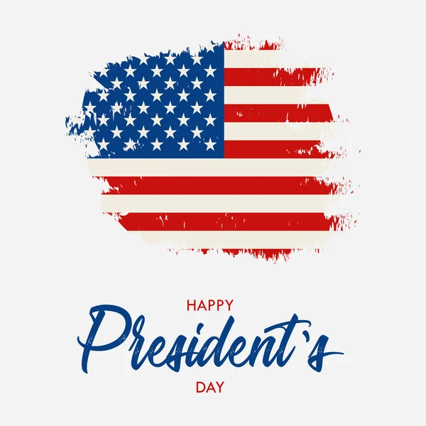 Mutlu Cumhurbaşkanlığı Günü Vektör Çizim Abd Başkanlar Günü Için Yazı — Stok Vektör