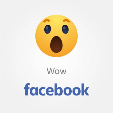 Bakü, Azerbaycan - 23 Nisan 2019: Facebook yeni beğen düğmesi. Emoji