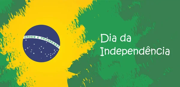 Brazilië Independence Day viering wenskaart illustratie — Stockvector