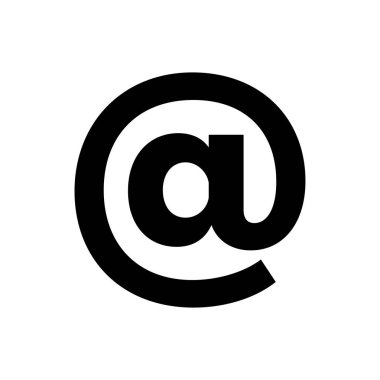 Posta simgesi basit düz stil. E-posta simgesi