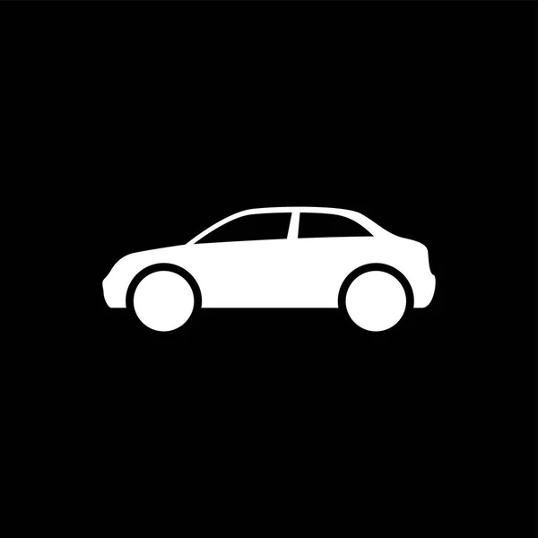 Car body icon simple flat style illustration — Stock Vector