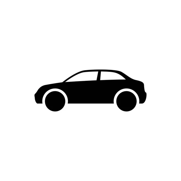 Icono del cuerpo del coche simple ilustración de estilo plano — Vector de stock