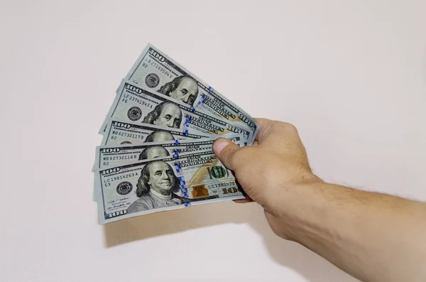 Бумажные Деньги Стодолларовая Купюра — стоковое фото