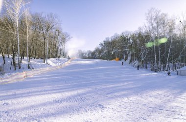 Kayak için kış sporları kar yamaç