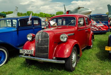 retro araba sergi Kiev sunulan, Ukrayna Mayıs 9-12, 2019