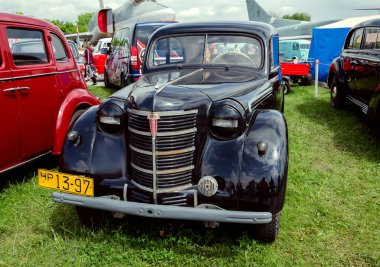 retro araba sergi Kiev sunulan, Ukrayna Mayıs 9-12, 2019