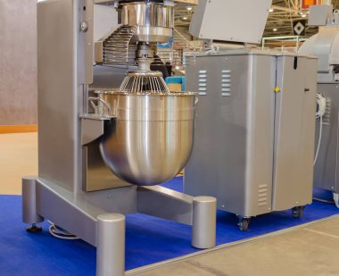 Hamur yoğurma makinesi, büyük üretim karıştırıcı, yakın çekim