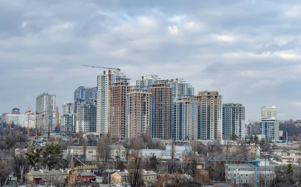 Многоэтажное Здание Современная Архитектура Большом Городе Крупный План — стоковое фото